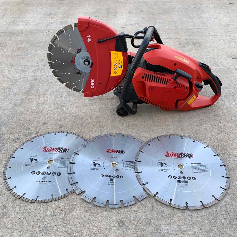ArcherPro Archer Pro 14" Diamond Saw Blades for Fast Asphalt Cutting and Green Concrete Cutting - Image 4